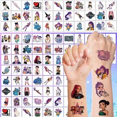 케이팝 데몬 헌터스 타투스티커 파티 헌트릭스 더피 예쁜 반영 구방수 타투 스티커 982364-289072, 1개