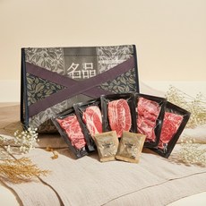 [명절선물세트] 갓성비 소고기모듬 1kg(갈비+살치+토시+부채+우삼겹), 1세트