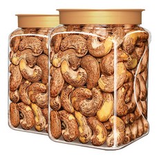 帶皮鹽焗腰果 250克/罐 特大顆 堅果 零食, 1個, 帶皮腰果-250克罐裝