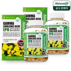 네추럴라이즈 건강식품관 감마리놀렌산 달맞이꽃종자유 오일 EP 1010mg 180캡슐 2병 6개월분 여성 GLA 240mg, 180정