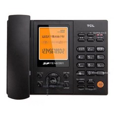 녹음전화기 사무용전화기 상가 관리실 유선전화기 회사전화기, TCL88 블랙(16G+리더기) 1000시간