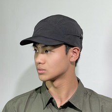 나일론 숏캡 숏챙모자 챙짧은 트레일 러닝 등산 캠핑 모자 볼캡, 블랙