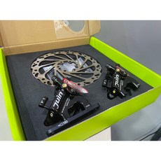 Juin TECH F1 線控油壓碟煞組 - 雙作動 含碟盤/螺絲/轉接座 - 陽極黑, 1個