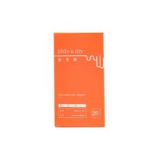 Play&Joy 基本款衛生指手套 25入 輕薄滑順 醫療級乳膠, 1個, PJ基本款指手套5入