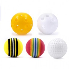 플라스틱 6개입 스펀지볼 실내퍼팅 연습용 EVA 실내 골프공 어프로치연습 PL, EVA연습볼 6개_레드, EVA연습볼 6개_레드