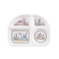 포트메리온 미니메리온 공룡 식판, 핑크+블루, 1개