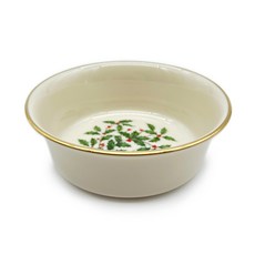 Antique 레녹스 홀리데이 13.5cm 라운드 보울 크리스마스 연말 홈 카페그릇, 1개
