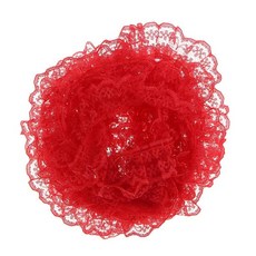 레이스 드리워진 리본 홈 봉제 리본 크로셰 폴리에스테르 테이프, 레드, 폴리 에스터, 1개