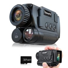 GeowFiiTech 나이트 비전 단안경 4K 적외선 디지털 야간 투시경 고글 850nm IR 40M 사진 및 비디오 984FT 범위 8배 줌 충전식 배터리 사냥