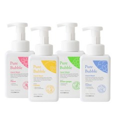 퓨어 버블 핸드워시 500ml 택1 레몬.청포도.코튼.플로럴/몽글몽글 깨끗해, 코튼, 1개
