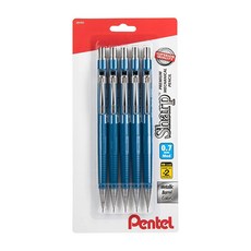 Pentel Sharp 샤프 (0.7mm) 블루 배럴 5팩, Pentel Sharp 샤프 (0.7mm), 블루 배럴