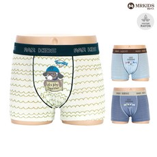 엠알키즈 행복한쇼핑몰 남아용 럭키도기 드로즈 3종 세트