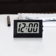 블랙 디지털 시계 무소음 알람탁상