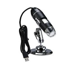 휴대용 전자 현미경 1600X 1000X 500X 디지털 현미경 카메라 Type-C USB 납땜 돋보기 휴대 전화 수리, 금, 500배