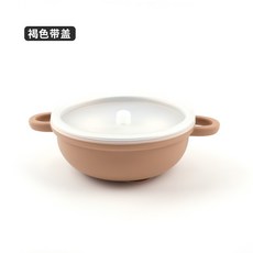 兒童吸盤碗 304不鏽鋼碗 雙層可拆卸寶寶碗, 蓋子【軟矽膠·有彈力·單蓋沒有碗】, 1個
