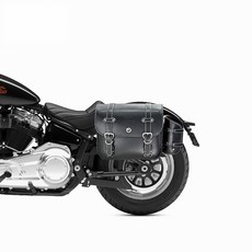 OD 할리 호환 소프테일스탠다드 튜닝 탈부착 퀵릴리스 사이드 백 사이드가방 새들백 리어가방, A02왼쪽 약 18리터+왼쪽 브라켓