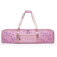 瑜伽墊收納包 高密度尼龍材質 防潑水, 粉色【小號-83x15x20cm】, 1個