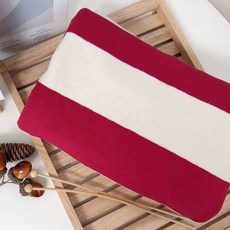 CRT 036 탐나요 넓은 스트라이프 스판 원단 줄무늬 패브릭 단가라 대폭 천, 1개, 슬럽레드