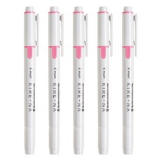 PILOT 키레나 베이직 형광펜, 5개, 핑크, (키레나 베이직)