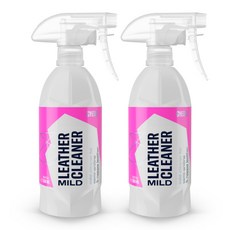 기온쿼츠 레더클리너 마일드 500ml 자동차 가죽클리너 가죽시트세정제 차량 실내 세차, 2개