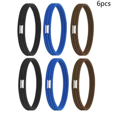 6PCS 조정 가능한 쓰레기통 고무 다기능 밴드 주방 탄성 버클 쓰레기 상자 봉투 다채로운, 01 6pcs