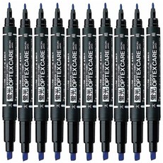 제브라 옵텍스 케어 형광펜 WKCR1 + 사은품(모닝 3색), 10개, 다크블루(DB)