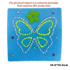 쿠쿠스토어 어린이 만화 동물 자수 키트 1세트 재료로 만드는 DIY 바느질 공예, 04 4