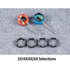 TOPOINT TP8710-PRO SCOPE放大準星 競技複合弓準星 放大鏡片, 橘,2X, 1個