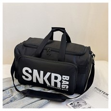 SNEAKER MYTH 大容量旅行袋, 白字,大號, 1個
