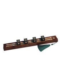 巨匠工廠黑胡桃原木激光無痕打格鎮紙鎮尺文房擺件充電長續航田字格打格尺, 1個, ZC-3304T