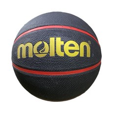 MOLTEN 八片貼橡膠7號籃球 黑色