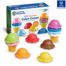 알록달록 색깔 아이스크림 쌓기 소근육놀이 수교구 수업용, 1개