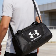 언더아머 남녀 공용 더플백 1376454-001, 블랙, 1개