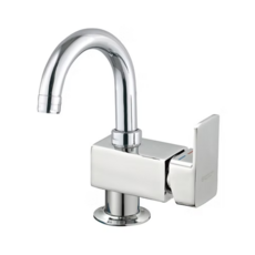 올리비아 국산 사각 원홀 세면 세트, 1개, 크롬