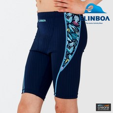 ELINBOA 男童室內泳褲 海軍藍