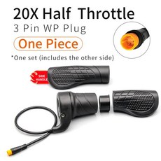 WUXING 20X 하프 전자 오른쪽 스로틀 SM 또는 스쿠터 전기 트위스트 핸들 자전거 방수 커넥터, Handle Grip WP, 1개