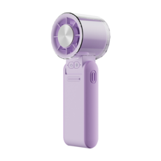 迷你桌面風扇 USB充電 渦輪增壓 多檔風速 便攜式小風扇, 紫色, MCK-FUN1