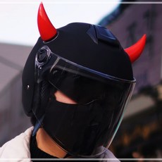 삼에스주 삼에스헬멧 오토바이헬멧 장식 악세사리 악마뿔 용품 8W7CF212, B38-스카이(2개1세트)