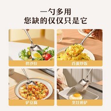 316傢用不銹鋼分餐勺公用勺酒店專用公勺大勺子長柄大號分菜勺子, 1個, 陞級加厚316不銹鋼 大勺子 1支