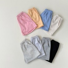 여유로미 심플 반바지 화이트스케치북 여름 키즈옷 여아옷 유치원등원룩