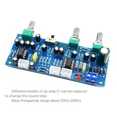 CIRMECH 2.1 채널 서브우퍼 프리앰프 보드 로우 패스 필터 프리 앰프 앰프 보드 NE5532 로우 패스 필터 베, 1개, 01 빠른  Mainland, 02 DIY KIT