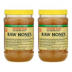 YS Eco Bee Farms Raw Honey 와이에스 에코 비 팜 로우 허니 벌꿀 623g 2팩, 2개