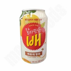갈아만든 배 340ml 사무실음료수 편의점음료, 해태) 갈아만든 배 340ml 음료수