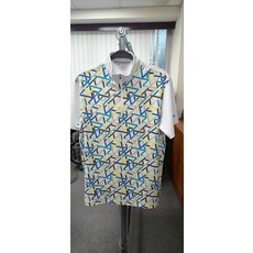Lynx 幾何圖案短袖 polo 衫