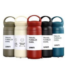라이프그래피 트래블 스텐 텀블러 500ml, 고리형_올리브, 350ml, 1개