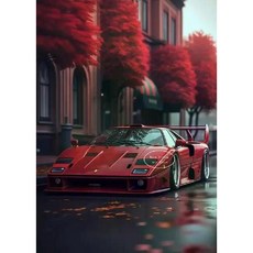 스포츠카 슈퍼카 그림 포스터 캔버스 팝아트 액자 자동차 레트로 클래식 빈티지 유니크 감성, 28
