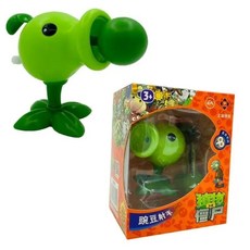 台灣熱賣 正版錦江植物大戰僵尸發條玩具 豌豆射手金蟾菇飛索小丑牛仔僵尸, 【會動的植物】豌豆射手（發射子彈）, 1個