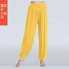 여성 요가 팬츠 캐주얼 벨로아 밴딩 스포츠 코튼 따뜻한, 옐로우, S