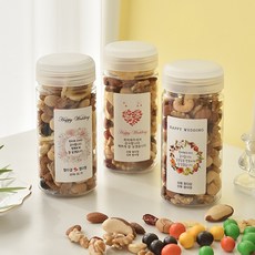 [리치너츠] 스탠다드 믹스넛 선물세트 결혼 답례품 단체 회사 조문 견과류, 300ml(135g), 화이트, 1개
