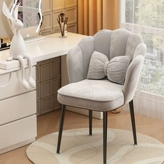 1인용 벨벳 의자 핑크 22 패브릭 골드다리스펀지나비의자핑크 등받이 미용실 쇼파 체어 네일, B. 블랙 레그 라이트 그레이 플란넬 스펀지 나비 베개